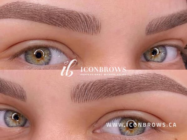 Microblading Near Me Etobicoke Toronto Iconbrows Top Eyebrows Recovery Corrections On Beautiful Woman