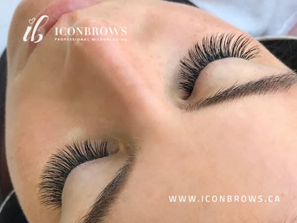 Eyelash extensions near me by Iconbrows Toronto.