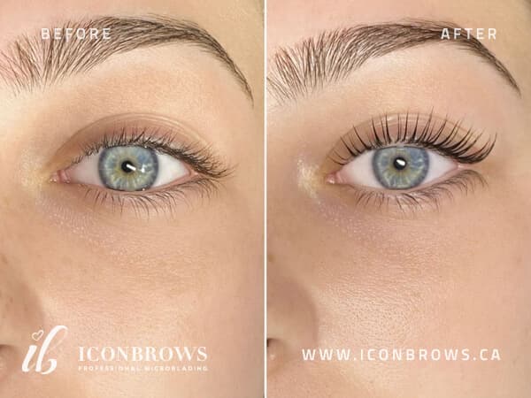 Lash lift in Humber Bay Shores by Iconbrows.
