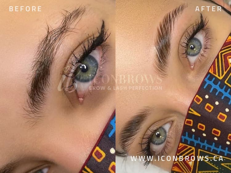 Toronto brow lamination at Iconbrows.