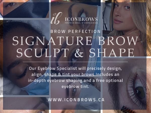 Signature brow sculpt and tint by Iconbrows in Humber Bay Shores, Toronto.