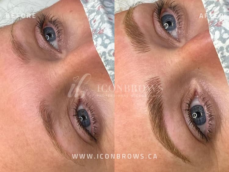 Nano brows in Toronto by Iconbrows, beautiful brows.