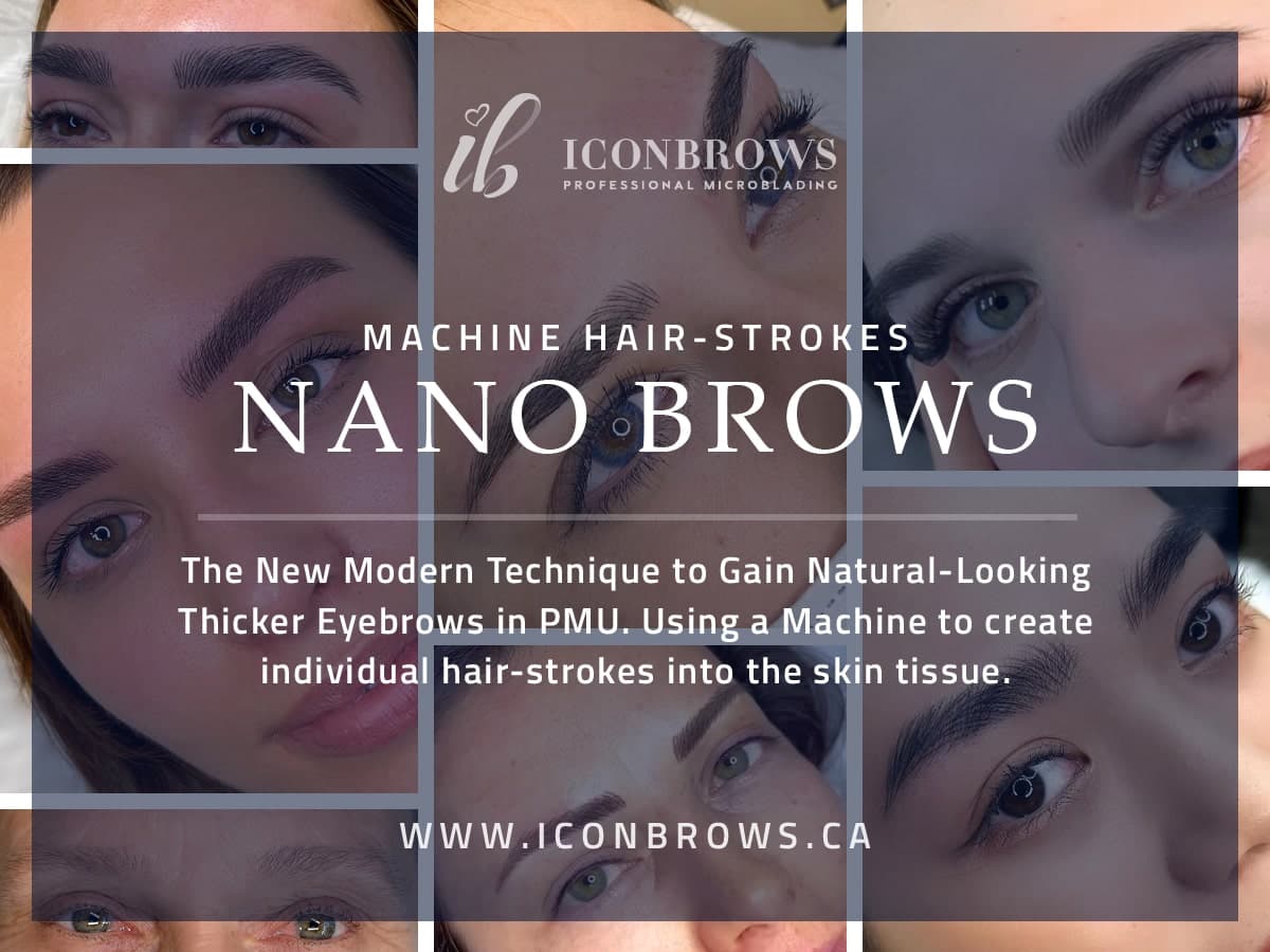 Nano brows near me in Etobicoke, Toronto, Iconbrows top eyebrows.