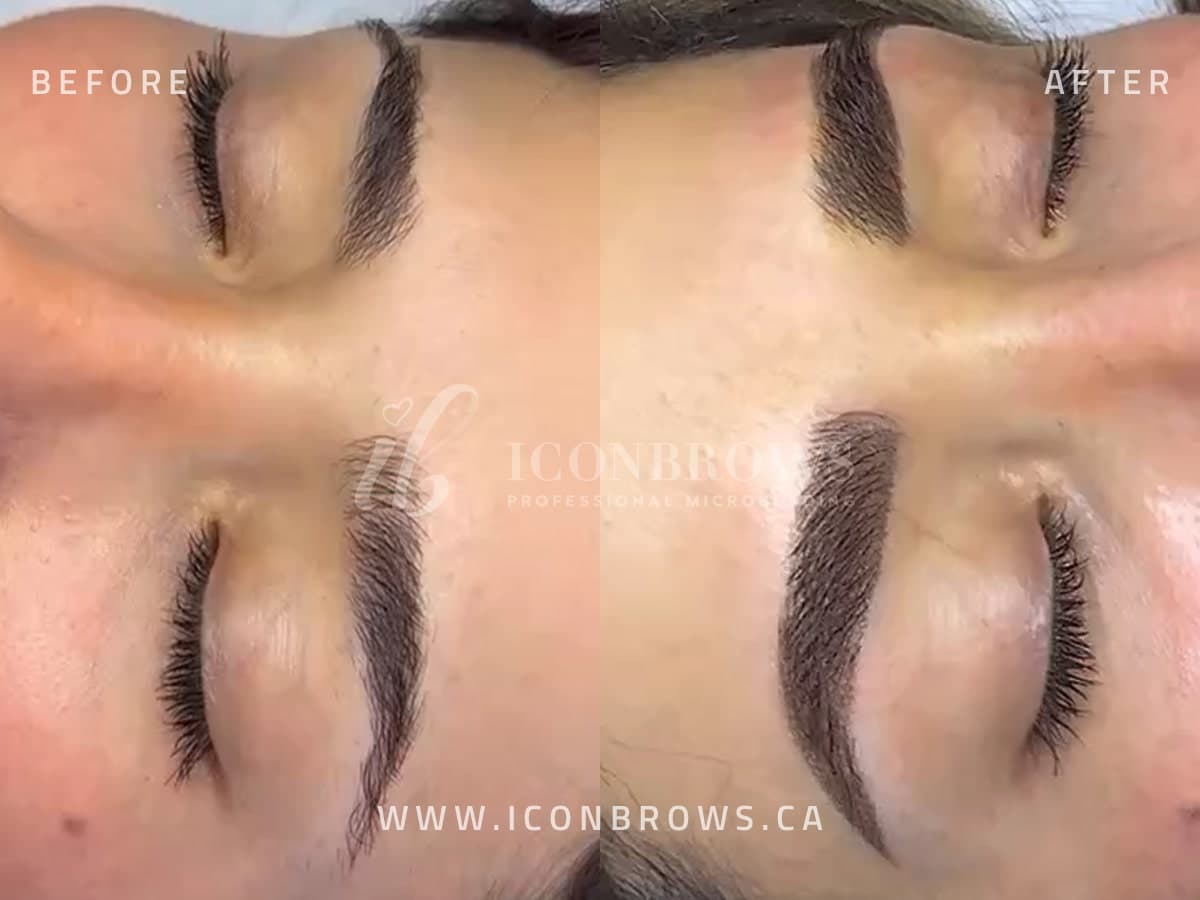 fusion brows service in etobicoke by iconbrows professional microblading