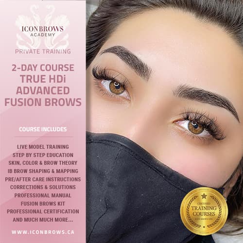 Fusion Brows Training Course with Iconbrows Academy Toronto's Top Brow & Lash Training Courses