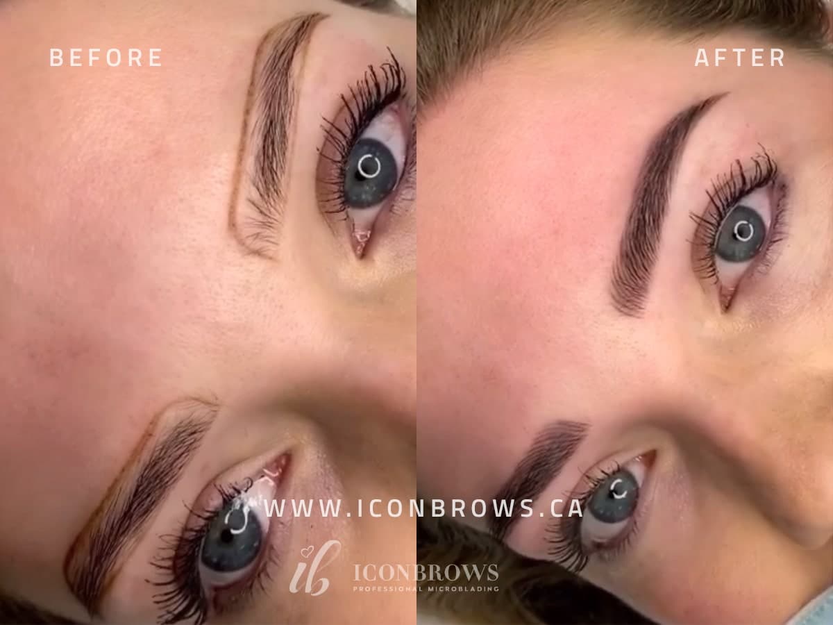 Fusion Brows most natural looking eyebrow tattoo in etobicoke Iconbrows Brow Perfection