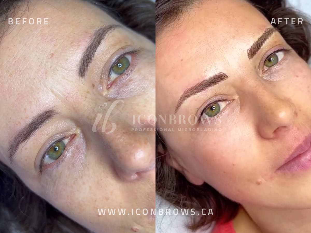 eyebrow correction pmu fusion brows combo brows in humber bay shores etobicoke.