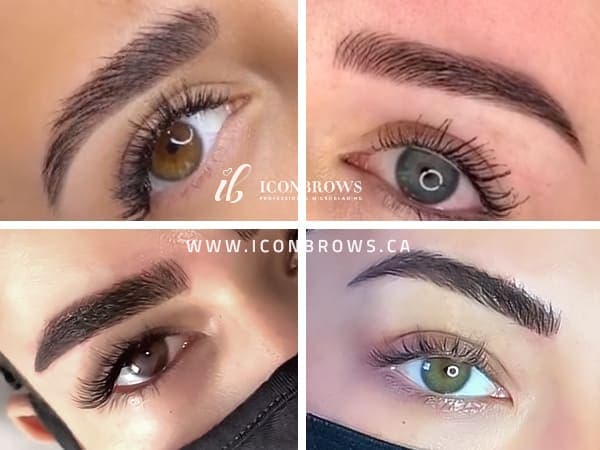 combo brows hybrid brows fusion brows in toronto iconbrows beauty service
