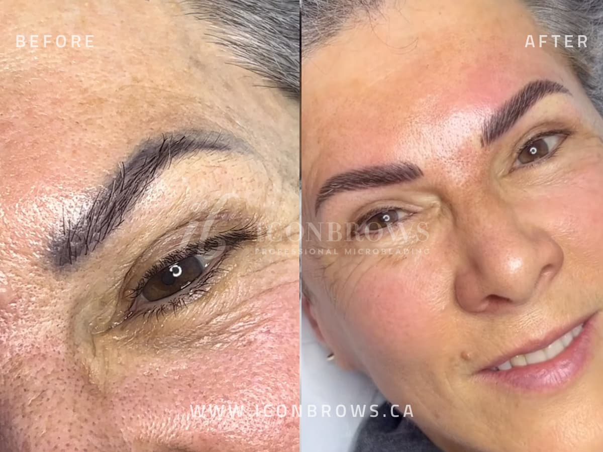 fusion brows service in etobicoke by iconbrows professional microblading