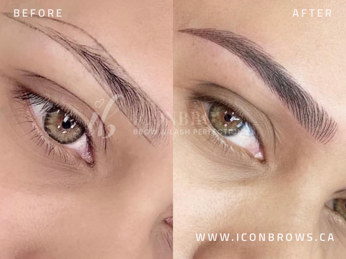 Microblading in Etobicoke Iconbrows Torontos Top Brows Recovery Correction On Darker Skintypes.