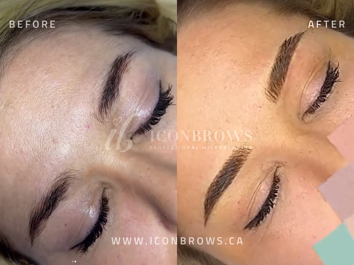 eyebrow correction pmu fusion brows combo brows in humber bay shores etobicoke.