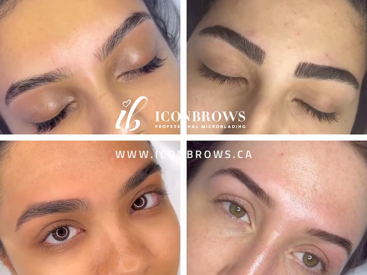 Eyebrow threading on various shapes and eyes to give clean and crisp lines the natural way with iconbrows brow threading in humber bay shores, toronto, ontario m8v 0c8 canada.