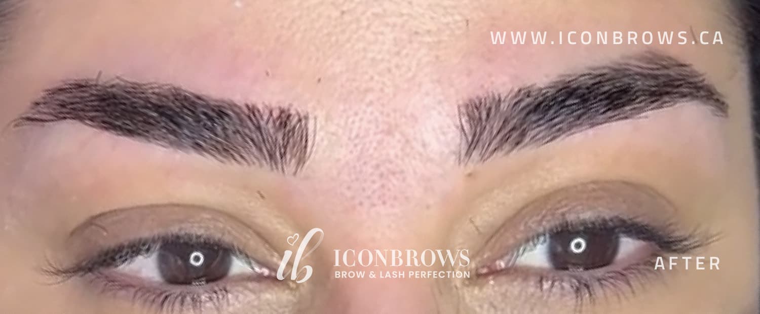 after eyebrows get brow threading by iconbrows in toronto canada