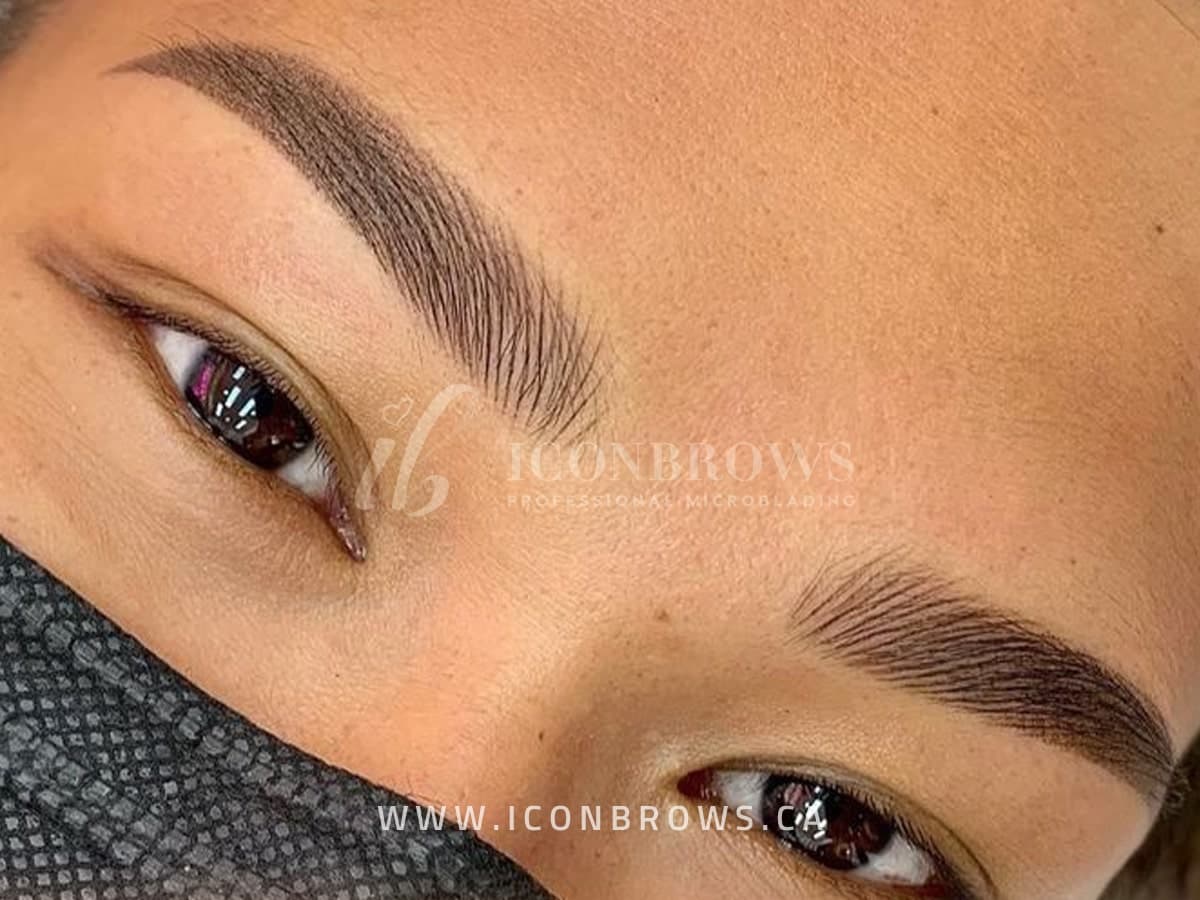 Eyebrow Nano Brows on young female eyebrows by Iconbrows.