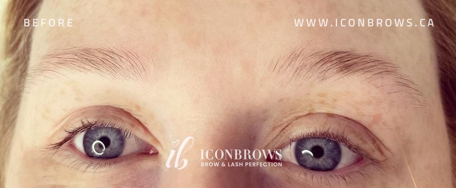 before eyes get lash lift and tint by iconbrows in toronto canada