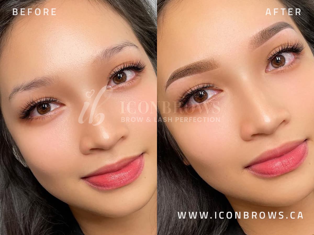tornto microshading ombre eyebrows on woman by iconbrows.ca.
