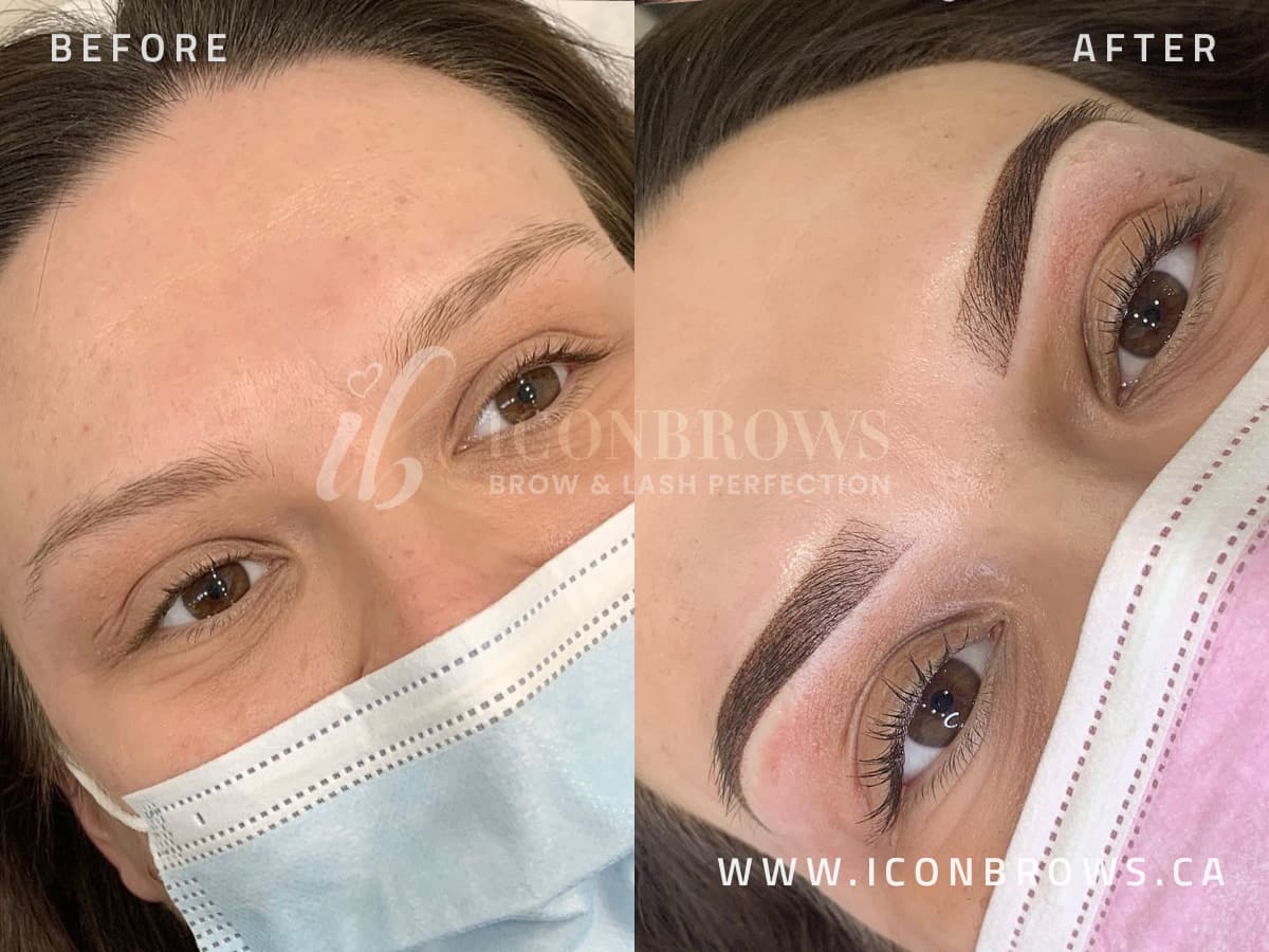 Eyebrow shading Near Me Etobicoke Toronto Iconbrows Top Eyebrows Recovery Corrections On Beautiful Woman