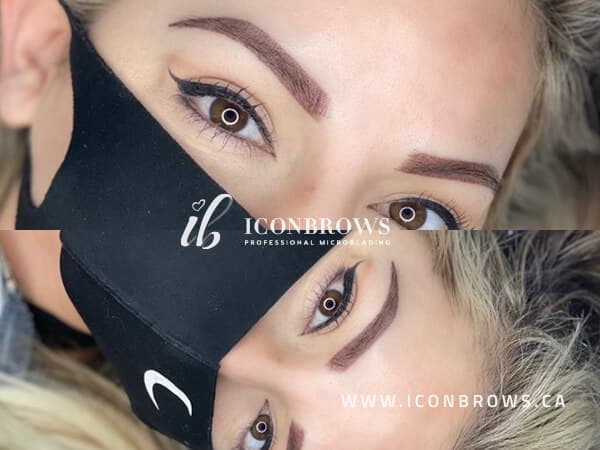 Eyebrow shading Near Me Etobicoke Toronto Iconbrows Top Eyebrows Recovery Corrections On Beautiful Woman