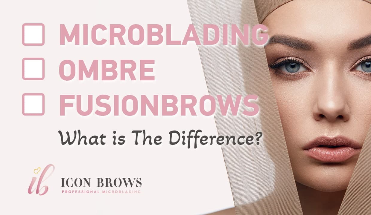 model with microblading in toronto