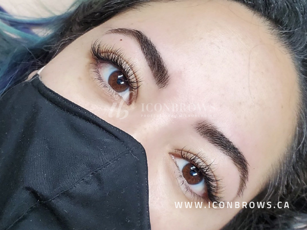 Eyebrow definition from brow henna by Iconbrows in Toronto